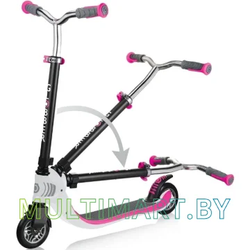 Самокат Globber Flow 125 Foldable (бело-розовый) картинка 4